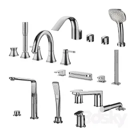 Inset Bath Mixers Set